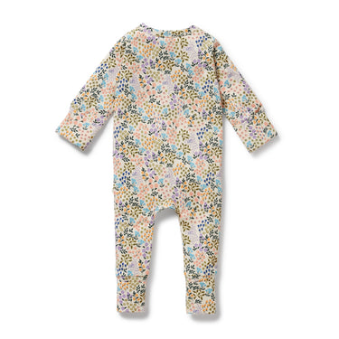 Wilson & Frenchy - Tiny Bloom Organic Zipsuit with Feet